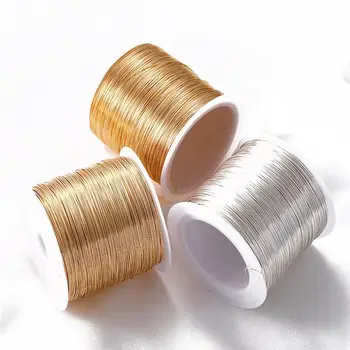 5 Meetrit Vasest Traat, Kuld, Hõbe Värv 0.3/0.6 mm Metalli Profileerimine Traat Diy Ehted Käsitöö Tegemise Lõpetamise Käsitöö Materjalid