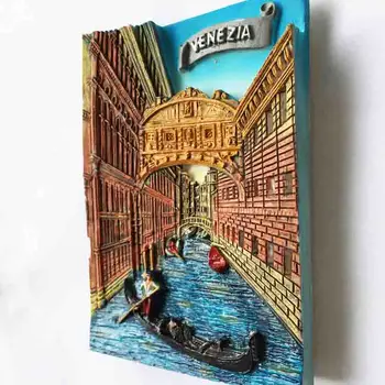 vaik itaalia vesi linna Veneetsia kolmemõõtmeline maastik turistidele suveniiride magnet kleebis külmik kleebis
