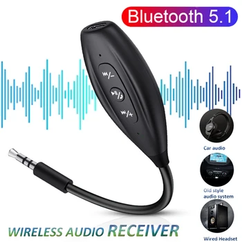 Bluetooth-Vastuvõtja 5.1 Audio Vastuvõtja 3.5 mm Jack Juhtmeta Audio-Muusika-Mikrofon Handsfree Adapter Audio Konverteerimise Auto PC Kõlarid