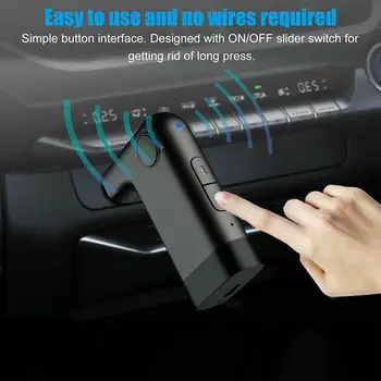 Aux Traadita Bluetooth-ühilduva Vastuvõtja Auto Muusika Mängija, Audio Adapter, Käed Vabad 