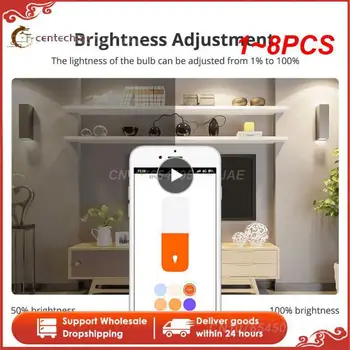 1~8PCS E27 RGB Lamp Tõmbamisega Pirn 85-265V Bombillas LED 15W 10W 4W IR Kaugjuhtimispult Led Pirn Smart RGBW Led Lamp Home Decor