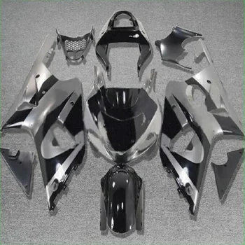Voolundi komplektid SUZUKI 2 Pr GSXR 1000 2000 2001 2002 plastikust racing gsxr1000 fairings hõbe-must