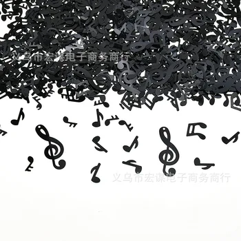 15G Must Muusikaline Märkmed konfetit Tabel Hajutab Pulmad Sünnipäev Baby Shower Pool Konfetit Kaunistused Tarvikud