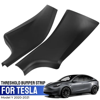 Läve Kaitseraua Ribad Auto Tarvikud Tesla Model Y 2020-2021 Auto Tagumise Ukse Lävepakk Kaitsvad Piirded Lohistama Plaat