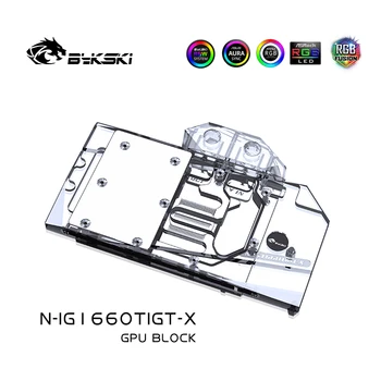Bykski GPU Vee Blokeerida Kasutada Värvikas GTX 1660 Ti Mängude GT videokaardi/Full Cover Vasest Radiaatori Jahutus N-IG1660TIGT-X