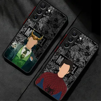 Marvel Spider Man Loki Telefon Case for Samsung Galaxy Note 20 Ultra 10 Pluss 8 9 S20 Lisa 10 S23 S21 S22 Coque Kaitseraua Pehme Kate