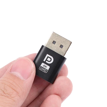 4K Displayport Dummy Plug DP Virtuaalne Ekraan Adapter Lauaarvuti Lisaseadmed PC Graafika videokaart