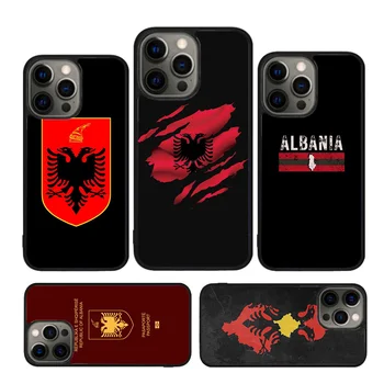 Albaania Lipp Protective Case For iPhone 15 SE 2020 XR X XS Max 6S 7 8 Plus 12 13 Mini 11 12 13 14 Pro Max Kaitseraua Kate