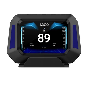P21 HUD Auto Tester, GPS-i diagnostikatööriista Armatuurlauale Auto OBD Jälgida Auto LCD Monitor