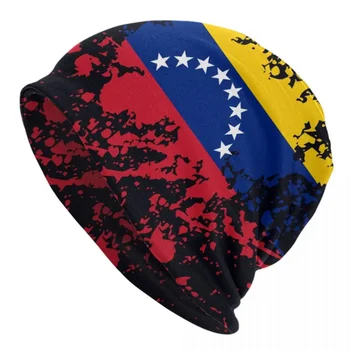 Venezuela Lipu Plartsutama Skullies Beanies Mütsid Hip-Hop Talvel Soe Kudum Müts Täiskasvanute Unisex Venezuela Uhke Mütsi Mütsid