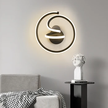 Minimalistliku Stiili Seina Lamp Bedhead LED Luumenites Magamistuba, elutuba, Trepikoda Alumiinium Home Valgustus TV Seina Home Decor Lamp