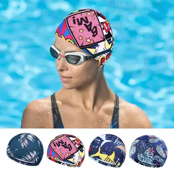 Ujumine Müts Elastsus Hingav Ujuda Müts Naistele Puhkust Aksessuaar Ujuda Müts Mehed Naised Tüdrukud Beach Bassein