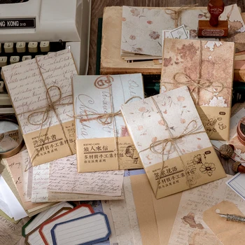 30Sheets Vintage Materjali Paber Loovust, Käsitöö Käsi Konto Scrapbooking Esteetiline Kollaaž Disain Paber DIY Sülearvutid Päevik
