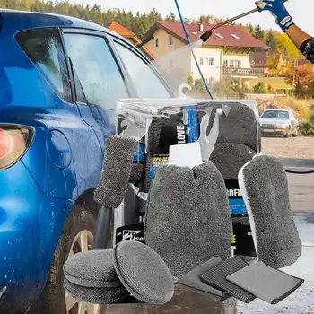9Pcs/Set Auto Puhastamise Komplekt Durable Ilu Vahend Tolmu Eemaldamine Sõiduki Car Care Kit Car Beauty Komplekt