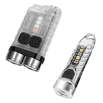 V3 Mini Võtmehoidja Taskulambid,900LM USB-C Laetav LED-Välklamp Valgust, Saba Magnet,V1 IPX6 Tasku Taskulamp