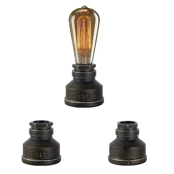 Retro Vintage Tööstus-Pronks Vee Toru Tabel Lamp Baar Magamistuba Laud Laua Lamp Inventar Home Decor Sisevalgustus
