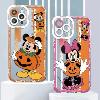 Happy Halloween Miki Minni Kõrvits Selge Funda de teléfono telefon case For iPhone 15 14 13 12 mini 11 pro xs max X-XR 6 7 PLUSS