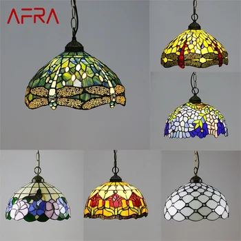 AFRA Tiffany Ripats, Kerge, Kaasaegne LED Loominguline Lamp Inventar Dekoratiivsed Kodu Elu-Söögituba