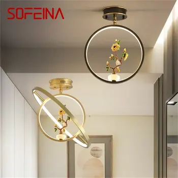 ·SOFEINA Messing laevalgusti Kaasaegse Luksus Kuld Lamp Inventar LED Loominguline Kodu Kaunistamiseks