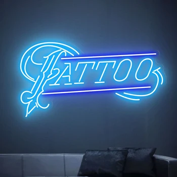 Tätoveering Led Neoon Märk Kohandatud Äri Tattoo Shop Logo Märke Stuudio Seina Decor Kodus elutoa Kaunistamiseks Neoon Valgus