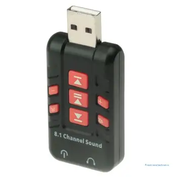 Kaasaskantav USB 3D Välise USB helikaardi 8.1 Kanal Adapter, helikaart DropShipping