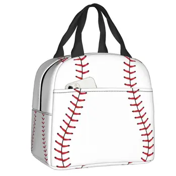 Pesapall, Softball Pits Lunch Bag Naiste Korduvkasutatavad Külmik Termiliselt Isoleeritud Lunch Box Väljas Telkimine Reisi Toidu Bento Box