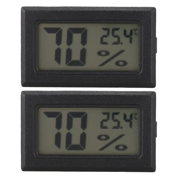 2X Mini Digitaalne LCD Termomeeter Hygrometer Niiskuse Temperatuuri Mõõdik Sond