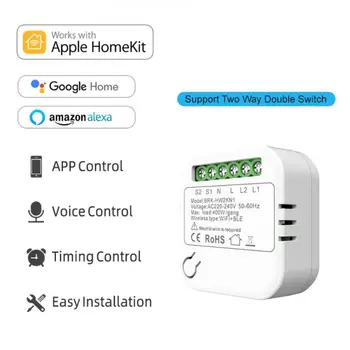 16A Homekit WIFI Smart Switch Mini 2-way Kontrolli Lüliti Moodul Cozylife Smart Kaitselüliti Toetada Alexa Kodu Siri