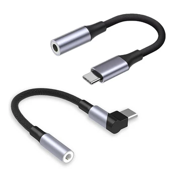 Küünarnuki USB-Tüüp C-3,5 mm Aux Adapter Jack Audio Kaabel, Kõrvaklapid Kaabel Converter, Telefonid, Arvutid Tabletid