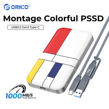 ORICO Portable SSD 1050MB/s Välise Solid State Drive 2TB 1 TB 256GB 512 GB USB 3.2 Gen 2 Tüüpi - C MTQ PSSD Sülearvuti Sülearvutid