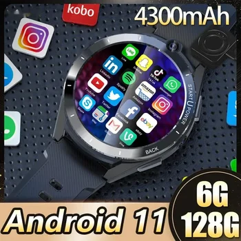 2023 UUS 4300mAh Suur Aku 6G RAM 128G Android 11 Z40 4G Net Dual Süsteemi Chip Smart Watch GPS, WiFi, 8MP Kaamera, Meeste apple vaadata