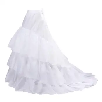 Naiste Merineitsi Trompet Fishtail Petticoat Crinoline Underskirt Libiseb Põranda Pikkus pulmakleit Ball Kleit 2023