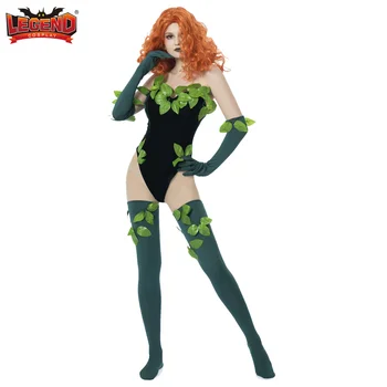 Poison Ivy Cosplay Kostüümid Superkangelane Seksikas Kostüümid Kombekas Pamela Lillian Isley Bodysuit Zentai Sobiks Pool Kleit Naiste Täiskasvanud