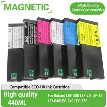 ECO-UV Ink Cartridge Täis 440ML UV Ink Roland LEF-300 LEF-20 LEF-12 LEJ-640 LEC-540 LEC-330 (8 Värvid On Olemas)