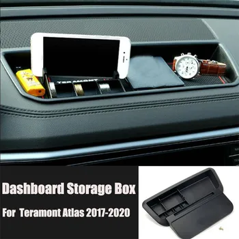 Auto Stiil Tarvikud Interjöör Telefoni Omanik Sahtel Dashboard Storage Box Korraldaja Sahtel Volkswagen Teramont Atlas 2017-2020