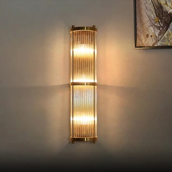 Ameerika Luksus, Kaasaegse Lihtne LED-Crystal-Wall Lamp AC220V Kolme Värvi Dimm Siseruumides Magamistuba, elutoas Dekoratiivne Valgustus