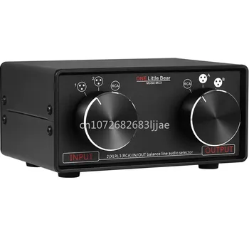 XLR Tasakaalustatud, et RCA 3-in-3-läbi Stereo Converter Valiku Turustaja Audio Lülitus