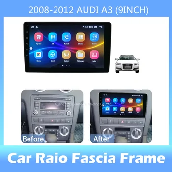 9-tolline 2din autoraadio Armatuurlaua Aastateks 2008-2012, AUDI A3 Stereo Paneel, Eest Teyes Auto Paneel Dual Din-CD-DVD-Raam