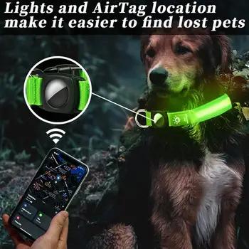 Lemmiklooma Koera LED Hõõguv Krae USB Laetav Öö Valguses Helendav Vilkuv Kaelakee Anti-Kadunud Väljas Kõndides Ohutuse Accesorios