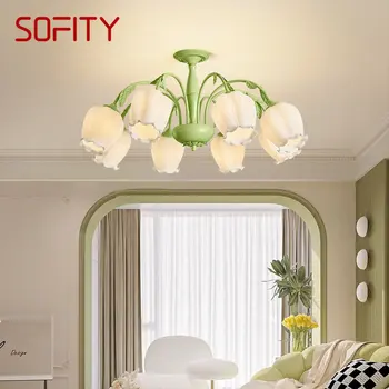 SOFITY Kaasaegne Ripats, Kerge Retro Disain, mis Rippus LED Lakke Lamp Tööstus Loominguline Trossi Kodu Magamistuba