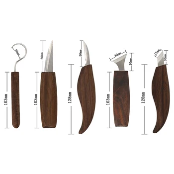 5tk Peitlid Nikerdamiseks Nuga Puusepa Tööriistad Woodcut DIY Käsi Puidu Täiendavalt Vahendeid Woodcarving Lõikur Nuga Koorimine