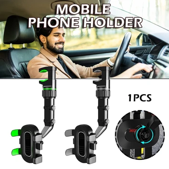 Multi-funktsioon Auto Hoidikut 360 Kraadi Pööratav Auto Rearview Mirror Istme Rippuvad Clip Bracket mobiiltelefoni GPS-Häll