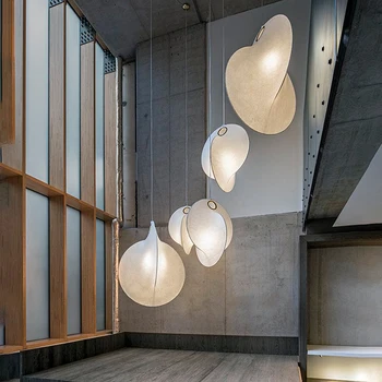 Põhjamaade Siid ripats kerge Loovust Wabi Sabi Kattuvad lamp Magamistuba Loft Kodu Baar Lamp Trepid minimalistlik kodu kaunistamiseks valgust