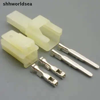Shhworldsea 2 pin auto elektri-wire plug connector mootorratta 2 Viis mees-ja naissoost plug socket 6090-1031 6090-1001