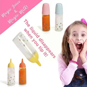 2tk Casual Fashion Piima Pudel Mänguasjade Teeseldes Pudel Voolab Piima Set Simulatsiooni Nukud Pakkumise Lapsed 