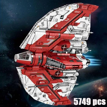 KES-154120 Tuntud Star Movie UCCS Ahsoking T6 Shuttle Ruumi Jahimees Mudel Loomingulisi Ideid Lapsed Mänguasjad Kingitus Ruumi Wars Plokid 5124Pcs