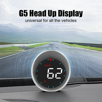 Auto HUD G5 Head Up Display Y03 Spidomeeter p / MIN km / h Läbisõit Kompass Näidik Digitaalne Kiiruse Arvesti Tester Mootorsõidukite Tarvikud