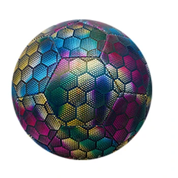 Öö Hõõguv Soccer Ball: Indoor/Outdoor Peegeldav Valgus-Up Palli Jalgpall Koolitus