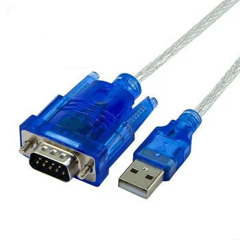 Läbipaistev USB-232 serial port cable USB to serial-port on 9-pin DB9com port conversion cable USB to RS232 serial port andmete cab