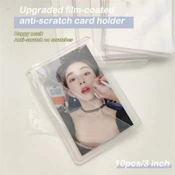 10TK korea Stiilis Iidol Photocard Varrukad Selge, Anti-scratch Plastikust Koguda Omanik Goo Kaart Seada Läbipaistev Kate Paksenema